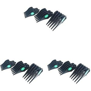 3 Set van 3 Stuks Tondeuse Limit Kammen 32mm 38mm 51mm Snijbeschermer Attachment Zwart