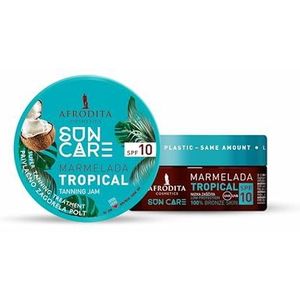 Afrodita Cosmetics Sun Care bruiningsversneller voor jam | voor snelle en intensieve bruining | 100% bruine huid | rijke textuur | olieachtige crèmeformule (tropisch)
