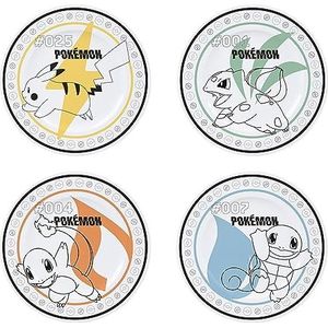 ABYSTYLE - POKEMON set van 4 Starterborden + Pikachu