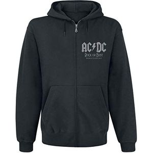 AC/DC - World Tour 2015 jack met capuchon (ritssluiting), zwart, 3XL