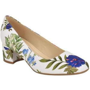 NINE WEST Geona9x92 Pumps voor dames, Witte bloemen 140, 39 EU