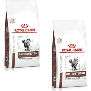 Royal Canin Gastrointestinal Fibre Response, dubbelpak, 2 x 400 g, droogvoer voor volwassen katten, ter ondersteuning van de spijsvertering, aangepast energiegehalte
