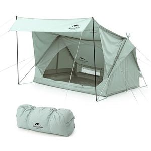 Naturehike Huiskampeertent voor 2 Persoon Waterdichte Winddichte Lichtgewicht Tent Klein Pak Formaat Familie Katoenen Tent voor Festival Kamperen Reizen Trekking Tuin