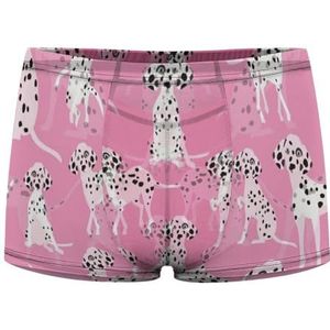 Dalmatische honden op roze heren boxershorts sexy shorts mesh boxers ondergoed ademende onderbroek string