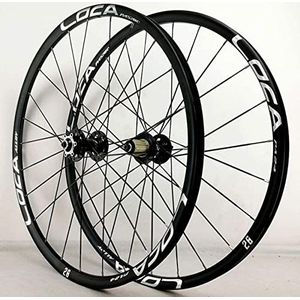 ZECHAO Fietswielen 26/27.5 / 29er, Mountain RIM RACING BIKE WHEELSET SNELLE RELEASE 24 SPOKEN for HYBRIDE/MIMBIKE 7-11 SPEED(Silver,29inch)