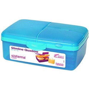 Sistema Lunch Slimline Quaddie - 1,5 L, Blauw