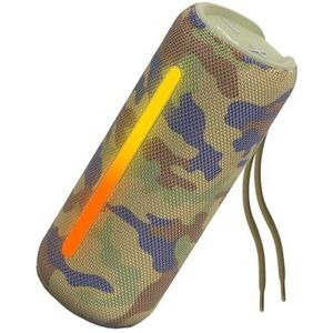 MU LIN Bluetooth-luidspreker voor douche, draagbaar, waterdicht, krachtig, bluetooth-luidspreker, RGB-licht, AUX & Micro SD, militair 1 stuk