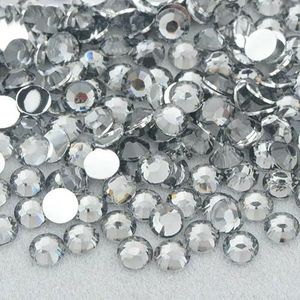 3,0 mm 4,0 mm 5 mm 6 mm Jelly Pink AB-kleur Flatback Rhinestones Hars Kristal Strass Applicaties Ronde Nagelstenen Voor DIY-knutselwerkjes-A02 Grijs-6 mm 200 stuks