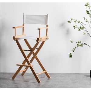 GODARM Draagbare opvouwbare directeursstoel, hoge stoel voor make-upartiesten - gemakkelijk te hanteren met verschillende behoeften, handig en comfortabel tegelijkertijd! (A)