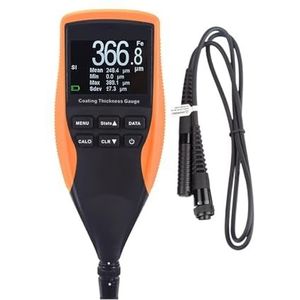 Verfdiktemeter, Professionele digitale Fe/NFe laagdiktemeter met LCD-achtergrondverlichting for autolakdiktemeter 0-1250 μm, aparte sonde