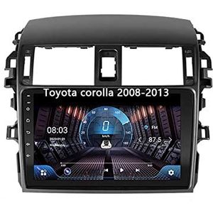 Android 10 Dubbel Din Auto Stereo 9 Inch Digitaal Scherm Car Audio Speler Met FM Radio Voor Toyota corolla 2008-2013 Met GPS Ondersteuning Bluetooth Spiegel Link/Stuurbediening (Color : 4G+WIFI 8core
