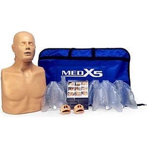 MedX5 2in1 reanimatiepop voor reanimatie, oefenpop voor EHBO-training, reanimatiepop voor adolescenten en volwassenen