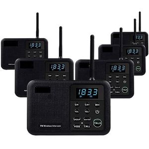 Walkie-talkie, Draadloos huisintercomsysteem for huisbedrijfskantoor 5280 voet bereik 10-kanaals kamer-naar-kamer communicatiesysteem