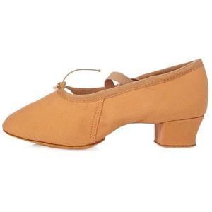 Ballet Schoenen Jazz Dans Schoenen Vrouwen Meisjes Salsa Latin Dansschoenen Praktijk Ballet Ballroom Tango Schoen Professionele Leraren Dans Sneakers, Geel, 38 EU