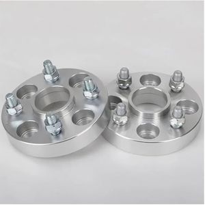 2 Stuks Voor COLT Autowiel Gesmede Pakkingadapter Wielflens Pakking M12x1.5 Steek 4x114.3 CB 67.1mm Velgafstandhouders Velgenspacers(2PCS 20MM Silver)