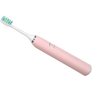 Elektrische Tandenborstel, IPX7 Waterdichte Slimme Tandenborstel Krachtige Motor met 2 Opzetborstels voor op Reis (PINK)