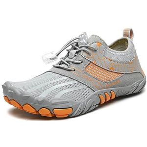 Heren Dames Blote voeten Sneldrogende waterschoenen Sportieve wandelschoenen Kajakken Varen Wandelen Surfen Duiken Strandwandelschoenen(W19Light Grey,26)