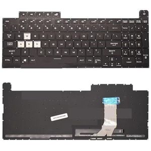 Russisch Spaans toetsenbord voor ROG voor Strix voor G731 GV G731G G731GW G731GU Gaming computertoetsenborden met achtergrondverlichting(US RGB Backligh)