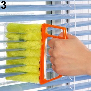 Lsgepavilion Microvezel Venetiaanse Blind Cleaner Window Clean Brush Conditioner Duster Shutter - Oranje 13,5 cm x 16 cm