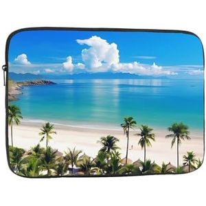 Ocean Sea Beach Laptop Sleeve Case Mode Lichtgewicht Notebook Computer Tas Shockproof Laptop Case Cover Aktetas Draagtas voor Vrouwen Mannen 12 inch