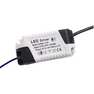 LED Driver Voeding 3W5W7W12WLED Plafondlamp Downlight Isolatie Voorschakelapparaat Spotlight Constante Stroom Driver (Kleur: 8-12X1W male Plug)