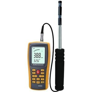 GM8903 Anemometer, warmtegevoelig, draagbaar, temperatuurmeter, met USB-poort, 30 m/s, LCD-Dight