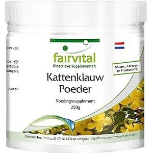 Fairvital | Cat's Claw plus Vitamine C poeder: Zinvolle combinatie voor immuunsysteem, gewrichten en huid