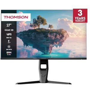 Thomson - Gaming Monitor - 27 Inch - QHD - IPS - 180 Hz - 1 ms