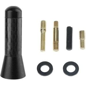 Audio- & videoantennes voor auto Sterke autoradio dakantenne, universeel, zwart, lengte 6,5 cm, met schroeven, verbeterd signaal, gereedschap, accessoires Autoradio Antenne(B 1set)