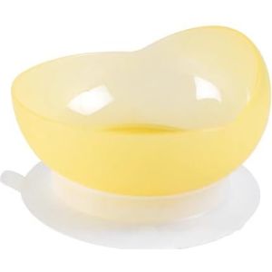 Schepkom Met Zuignap, Serviesgoed Hoge-laag Schepkom Met Zuignap, Lekvrij Bord For Ouderenzorg, For Patiënten En Kinderen Met Speciale Behoeften(Yellow)