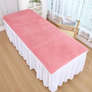 Pink/b(n),180x80cm,LDLCYCN Massage Beddengoed Microfiber Beauty Beddeksel Spa Massage Tafel Gezicht Handdoek Voor Salon Spa Therapeut Badlaken Handdoek Massage Beddeksel Machine Wasbaar