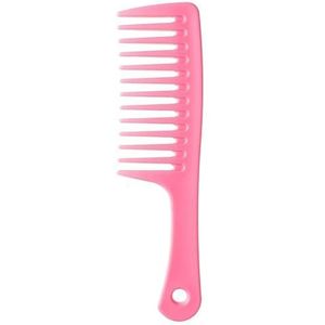 DieffematicSZ kam Hot Hairdress Comb Heat Resistant Woman Wet Hook Curly Hair Brushes Pro Salon Dyeing Styling Tools Coarse Wide Spikes Tooth (Color : Pink)