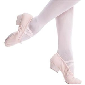 Balletschoenen vrouwen balletschoenen meisjes kinderen ballet dansschoenen zachte zool lage hakken jazz dansschoenen roze / zwart vrouwen oefenschoenen, nude, 36 EU