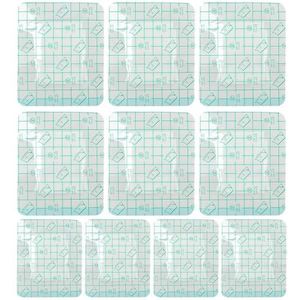 Transparante folieverband, waterdicht, verpakking met 10 pleisters voor wondverzorging, douchebestendige verbanden voor kinderen en volwassenen