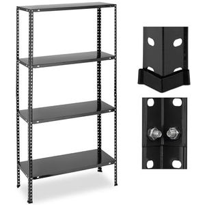 Stellingrek - Zwart - Staal - Variabele Plankhoogte