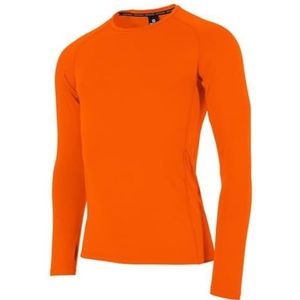 Stanno Thermoshirt Long Sleeve - Core Baselayer Long Sleeve Shirt - Compressieshirt - Fitnesskleding - Shirt met Lange Mouwen - Thermo Kleding Heren/Dames - Oranje - Maat 152