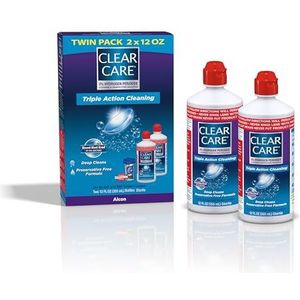 Alcon Clear Care with Lens Case, Twin pack,12 Ounce Each by Alcon es**