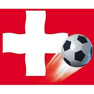 1art1 Voetbal XXL Poster Switzerland Country Flag Affisch Plakkaat 120x80 cm