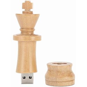 Houten USB-stick Optioneel 1Gb 4Gb 16Gb 32Gb, Schaakformaat Mahonie Flash Drive Duimaandrijving, Maxmium 18MB/S Leessnelheid U Disk Memory Stick (32G)