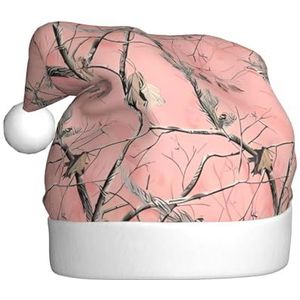 MYGANN Roze Bladeren Camo Unisex Kerst Hoed Voor Thema Party Kerst Nieuwjaar Decoratie Kostuum Accessoire