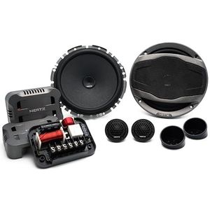 Hertz CK 165 F - tweeweg auto-audiosysteem met 165 mm slanke woofer, 26 mm tweeter, crossover en roosters - 270 W