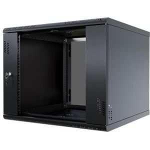 Stalflex Rack 19 inch 9U 600 mm PRO - Staal voor zware toepassingen - Rack en kasten voor netwerkapparatuur - Rackkast compatibel met planken