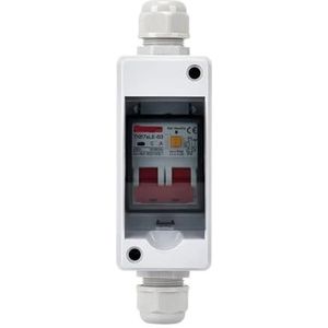 IP65 waterdichte verdeeldoos met AC-stroomonderbreker (2-weg box met RCBO, 20 A)
