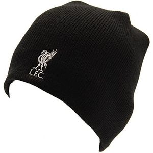 Liverpool Knitted Mass Crest Beanie Hat Black