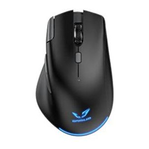 Gamium WE Gaming-muis, draadloos, met USB-dongle 2,4 GHz, 7 programmeerbare toetsen, 8000 dpi, achtergrondverlichting, zwart