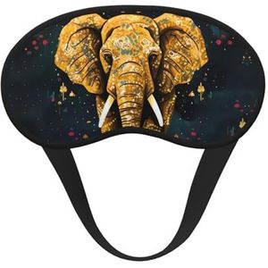 Abstracte olifant slaapmasker zacht comfortabel oogmasker met verstelbare riem verduistering oogslaap schaduwhoes voor vrouwen meisjes mannen reizen yoga dutje ploegendienst werk