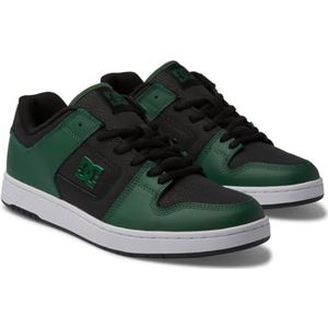 DC Shoes Manteca - Leren Schoenen voor Heren, Zwarte Woud, 41 EU