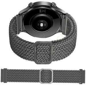 dayeer Gevlochten bandjes voor Ticwatch Pro 3 GPS 2020/GTX/E2/S2 Smart Horlogebanden Vervanging Sport armband (Color : Grey, Size : 20mm Universal)