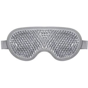 Oogmasker gel oogmasker slaap herbruikbare kralen voor warme koude therapie kalmerende ontspannende schoonheid gel ooglapje slaapbril slaapmasker om te slapen (grijs)