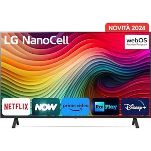 LG 43NANO81T6A 43 inch (109 cm) NanoCell TV met AI α5 Gen7 4K processor, HDR10, tot 60 Hz, modeljaar 2024